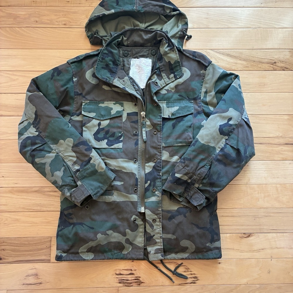Rothco Ultra Force Extra Small Woodland Camo Mens Military Field Jacket Coat